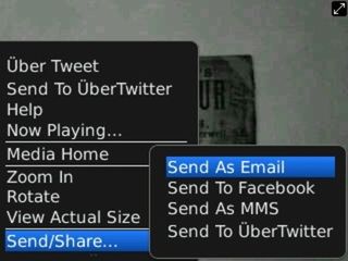 BlackBerry curve 3g: sharing image to contact set