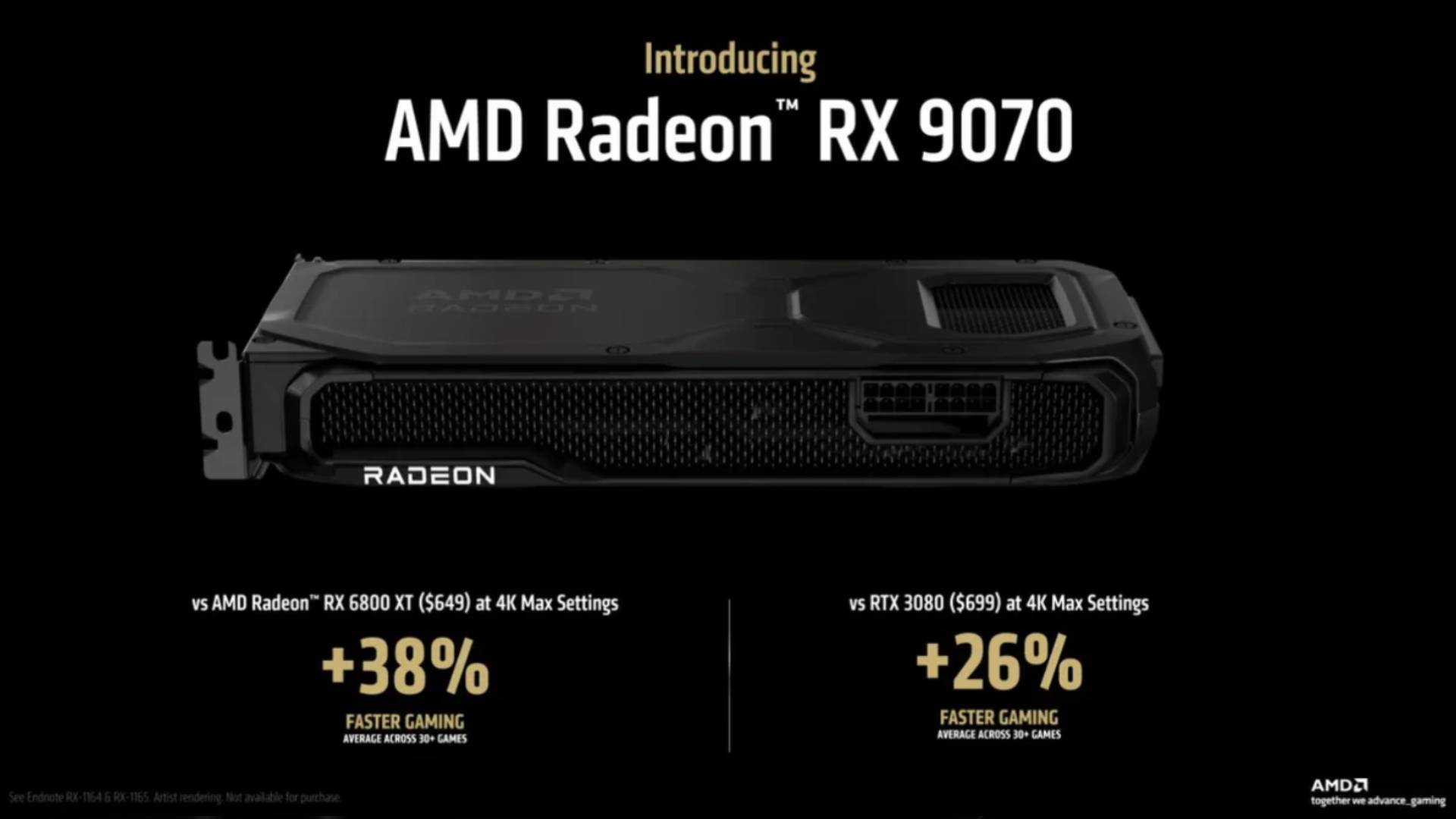 AMD Radeon RX 9070 Comparación con modelos de generación anteriores