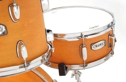 The snare rustles up a crisp, sweet response.