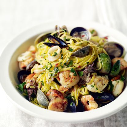 Seafood Linguine recipe-pasta recipes-recipe ideas-new recipes-woman and home