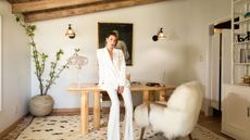 Whitney Port in minimal home office