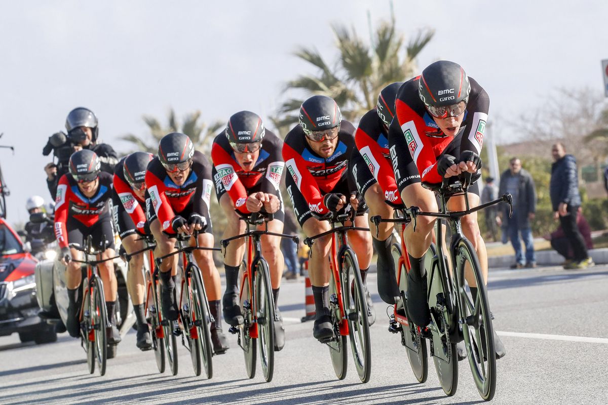BMC Racing en route to victory in the TTT