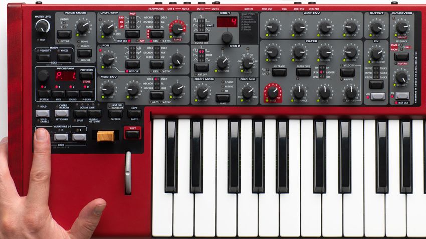 Predictably enough, it's red. Click through for more Nord Lead 4 images.