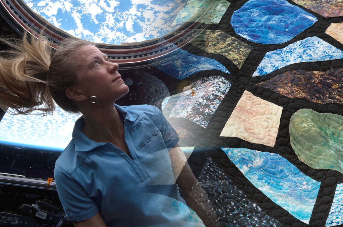 Astronaut's new 'Earth Views' fabrics line is patterned off planet photos from space