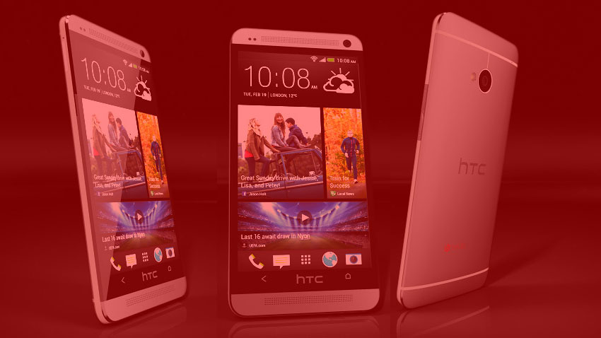 HTC One briefly appears for sale in fetching red