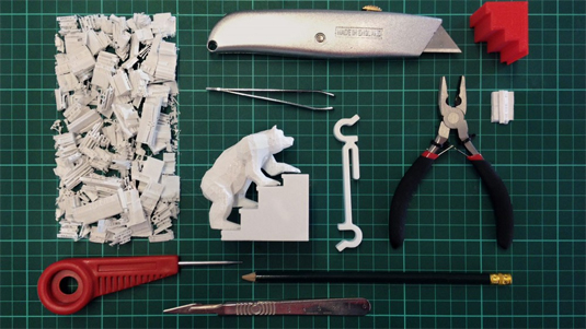 3D printed bear GIF
