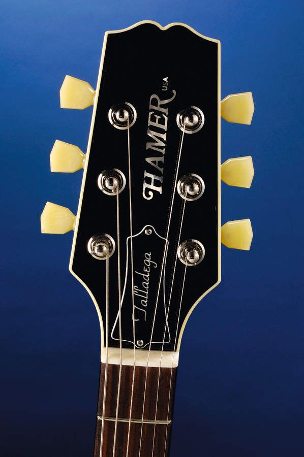 The bound headstock topped with TonePros' Keystone tuners