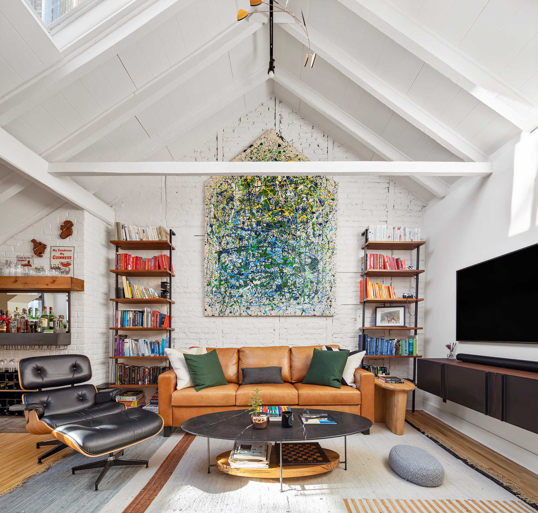 White-walled New York apartment