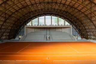 Pacaembu stadium after restoration, fresh spaces inside and out