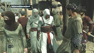 Assassin's Creed Altaïr i en skare af NPC'er
