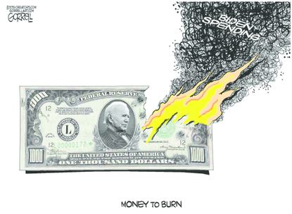 Biden's money-burning