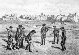 Early golfers at St Andrews