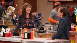 Louise in Chicago Bears shirt at the Lunch Box on The Conners