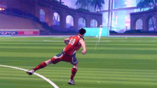 Gameplay screenshot of REMATCH on PC, edited to remove HUD elements