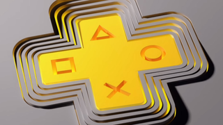 A D-pad in the PlayStation Plus logo