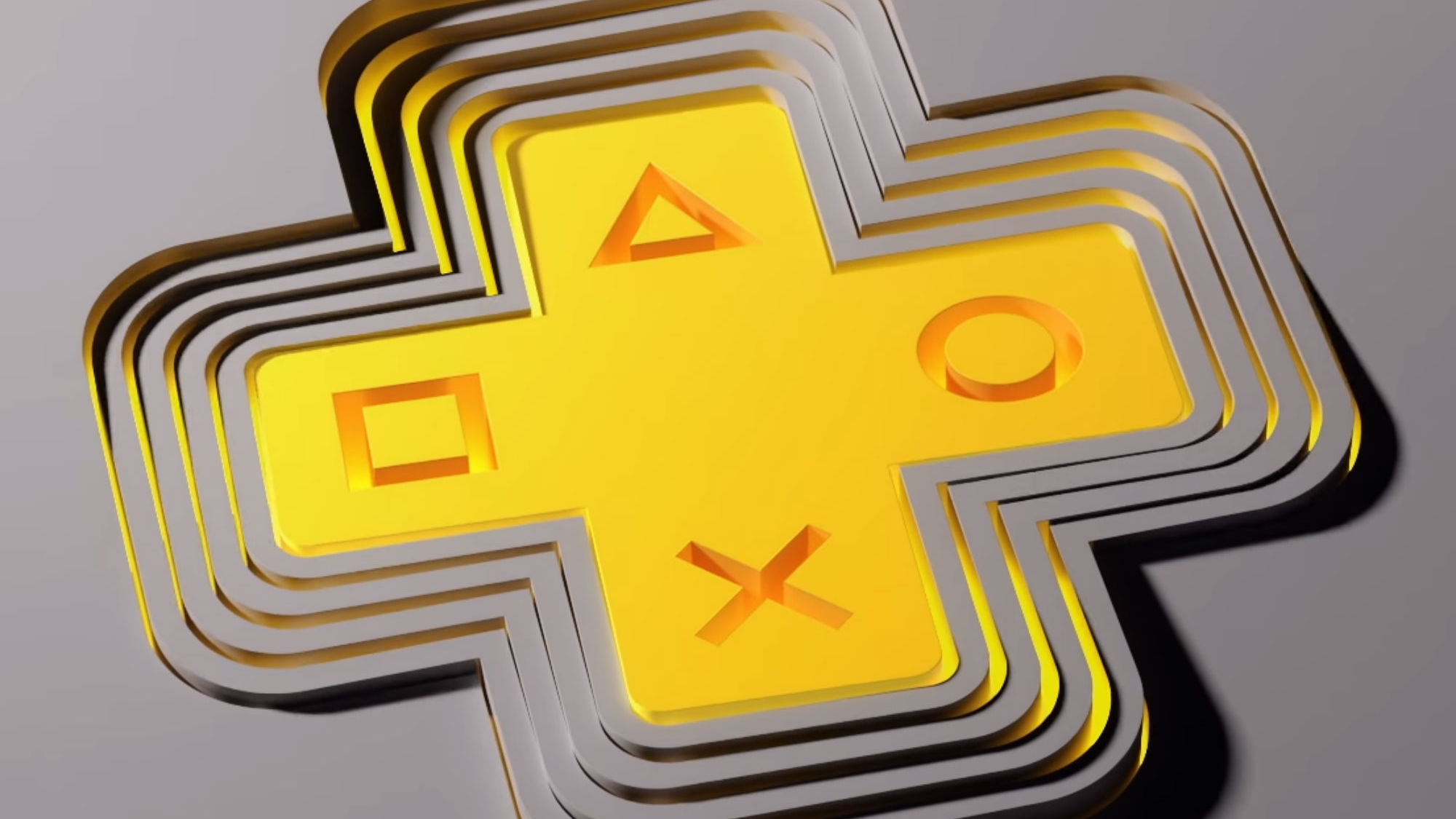 A D-pad in the PlayStation Plus logo