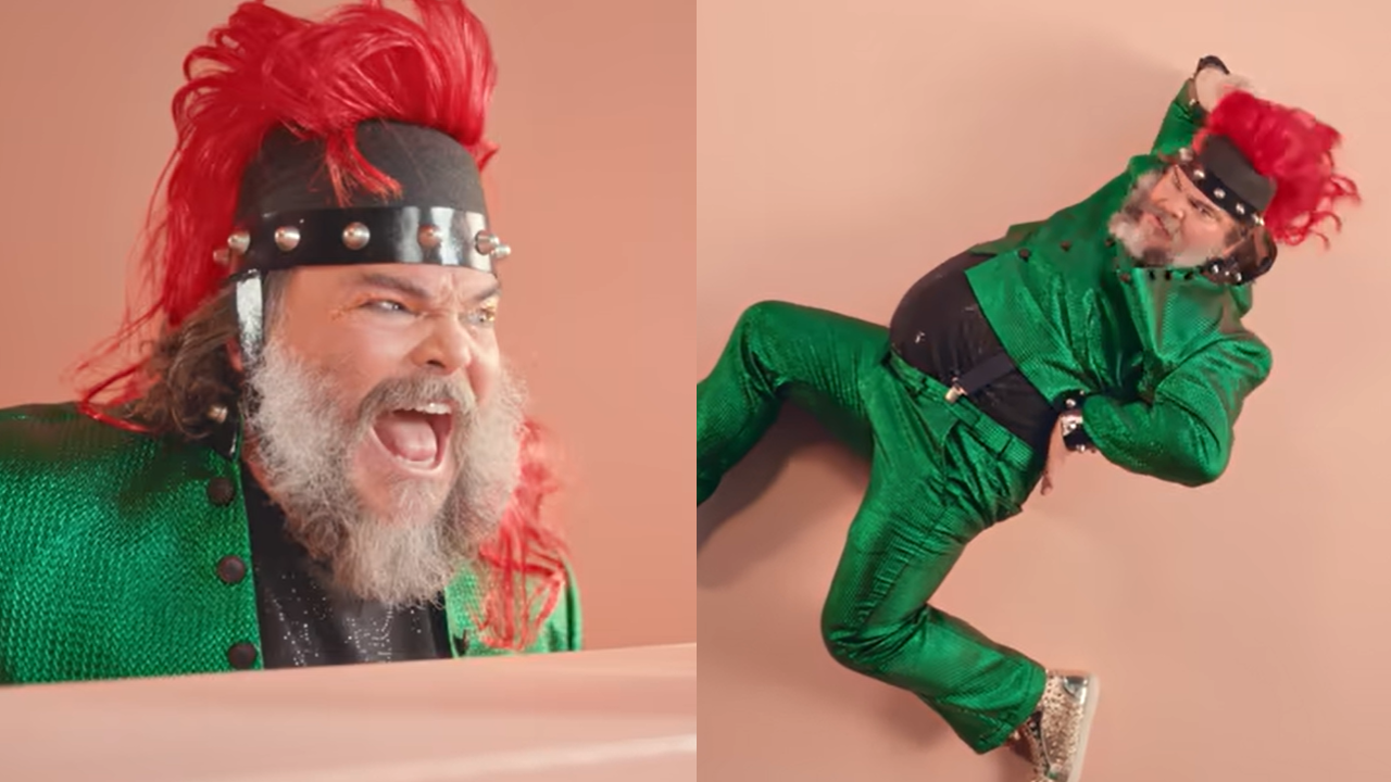 Jack Black stars in Super Mario Bros Movie music video Peaches