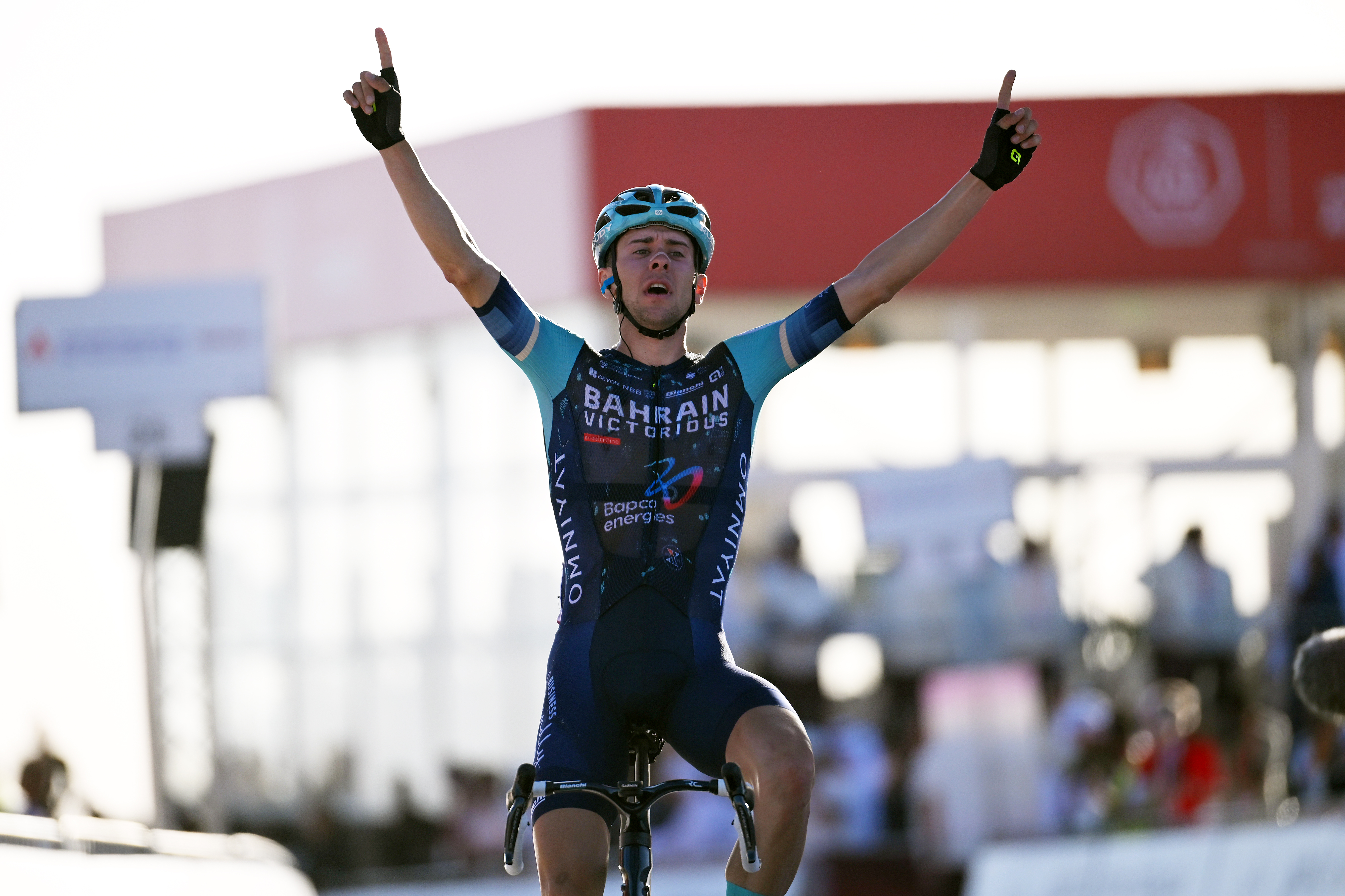 Antonio Tiberi wins stage three of the UAE Tour 2026