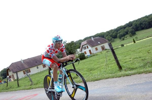 Mountains classification leader Fredrik Kessiakoff (Astana)