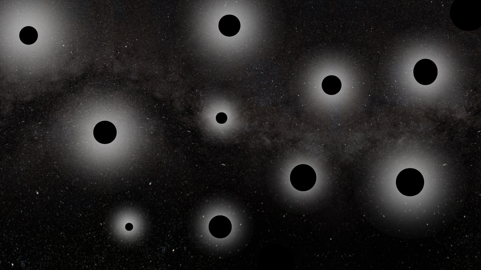 If the Big Bang created miniature black holes, where are they? Space
