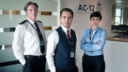 Line of Duty cast Adrian Dunbar, Martin Compston and Vicky McClure
