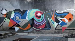 geometric street art