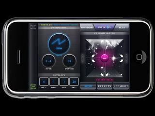 Noise.io synthesizer on iPhone