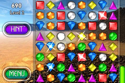 free bejeweled 2 deluxe mobile game