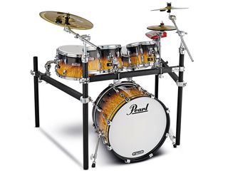 Pearl's Tru-Trac heads make the drums significantly heavier than your average drums