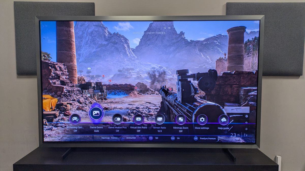 Samsung S99H with Battlefield V on screen
