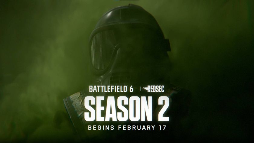 Battlefield 6 season 2 teaser soldier with gad mask in green gas cloud with February 17 start date