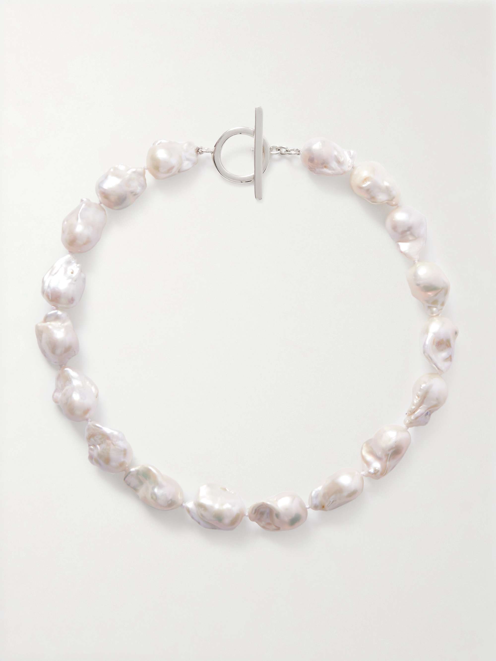 Recycled Sterling Silver Pearl Necklace