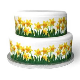 Daffodil cake decoration wrap 