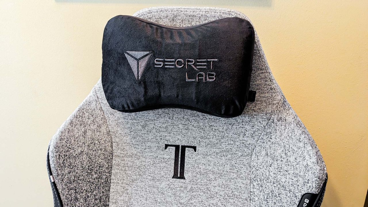 A closeup shot of the Secretlab Titan Evo 2022's headrest pillow