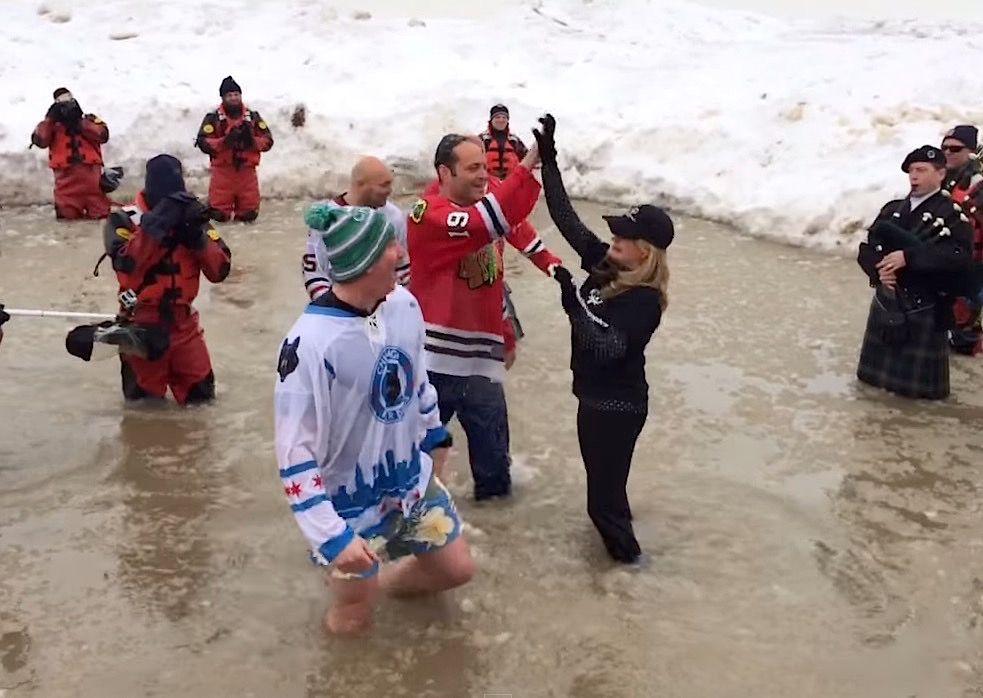 Vince Vaughn takes the Polar Plunge