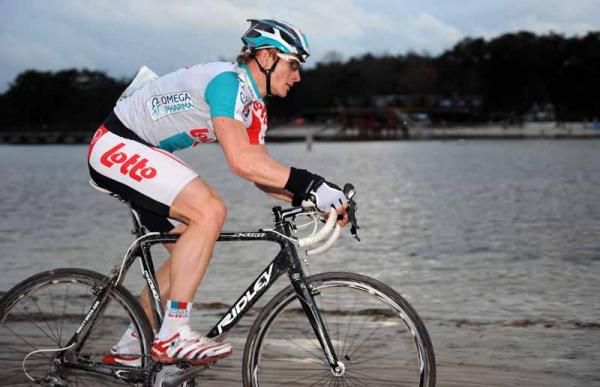 Andre Greipel (Lotto) enjoyed his day of cross racing