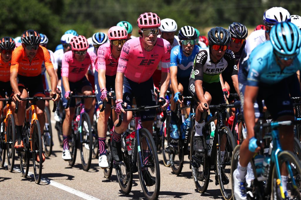 ARANDA DE DUERO SPAIN AUGUST 06 Lawson Craddock of United States and Team EF Education Nippo during the 43rd Vuelta a Burgos 2021 Stage 4 a 149km stage from Roa to Aranda de Duero VueltaBurgos BurgosCycling CapitalMundialdelCiclismo on August 06 2021 in Aranda de Duero Spain Photo by Gonzalo Arroyo MorenoGetty Images