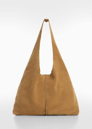 Mango, Leather Shopper Bag