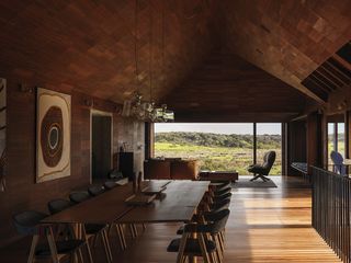 living room in rural modern australian home