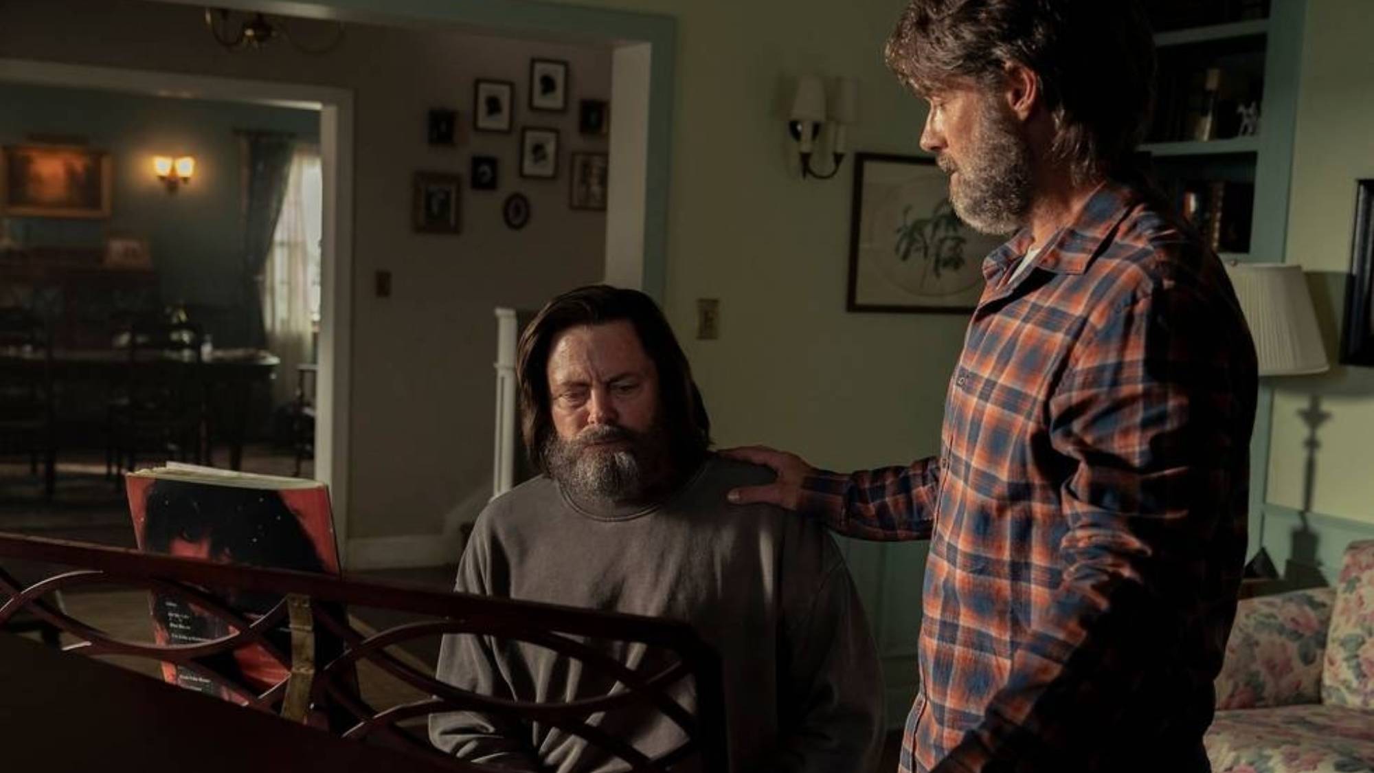 (Lr) Nick Offersman as Bill and Murray Bartlett as Frank in 