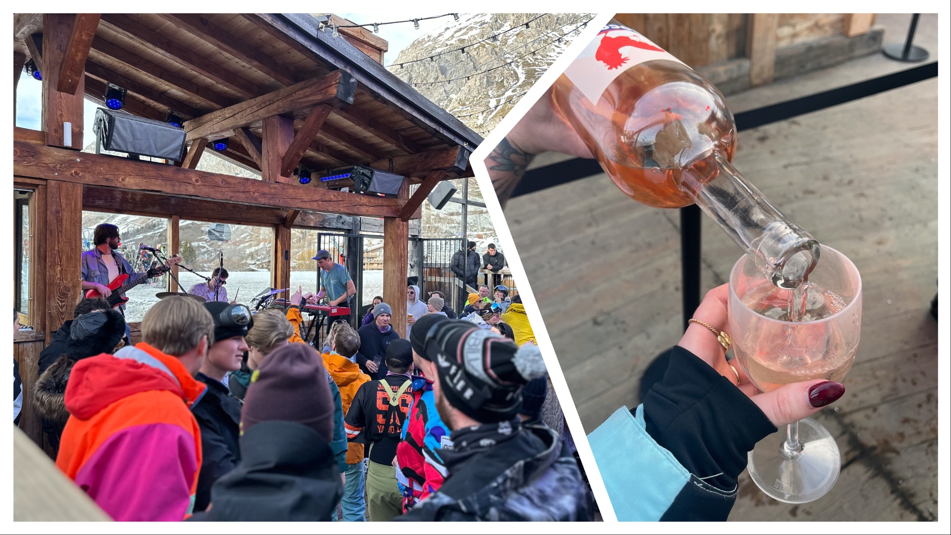 M&amp;eacute;ribel Apr&amp;egrave;s-Ski drinking and dancing