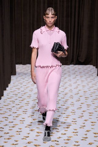 Jil Sander pink ribbed knits for ss25