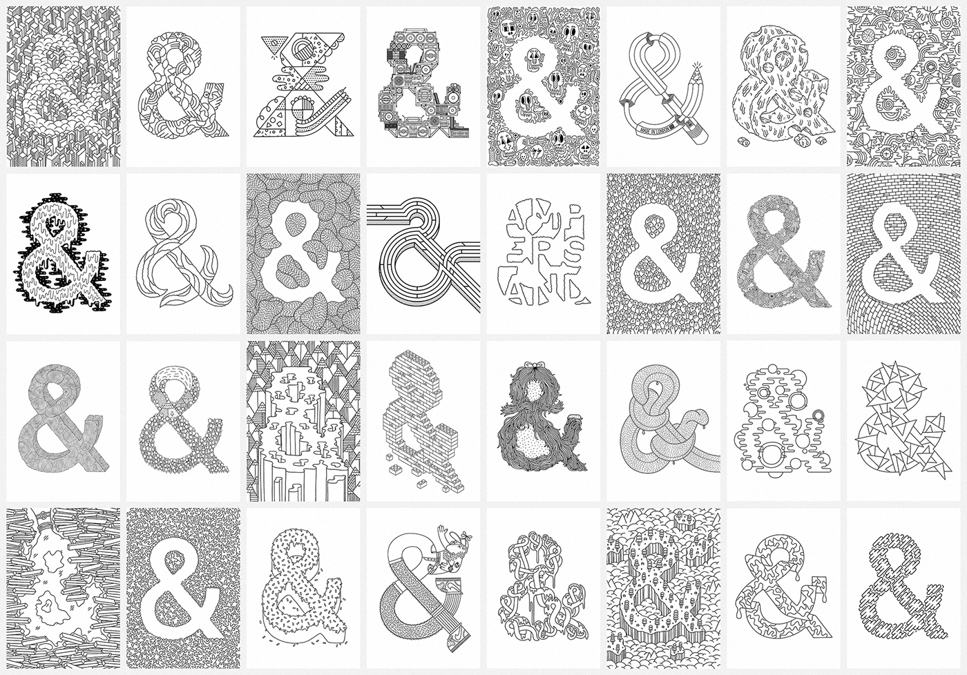 Ampersand colouring book