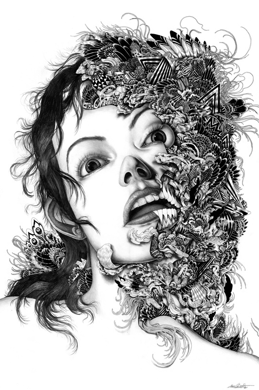 This is just one of many intricate illustrations featured in Iain Macarthur's portfolio