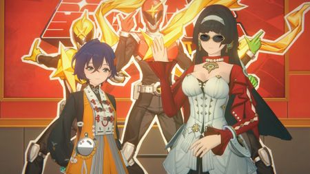 Zenless Zone Zero main female lead and Astra posing