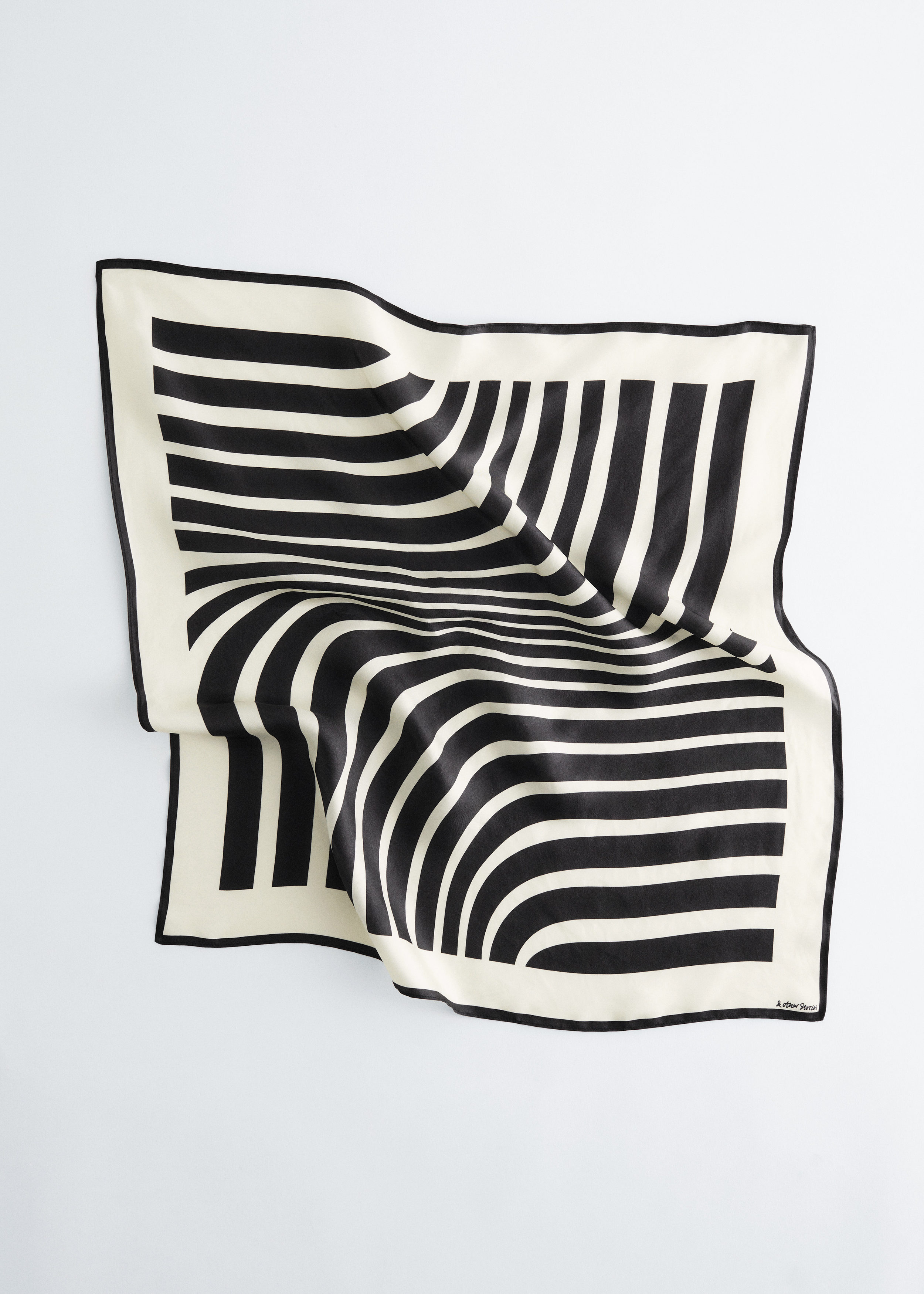 Graphic-Print Square Silk Scarf