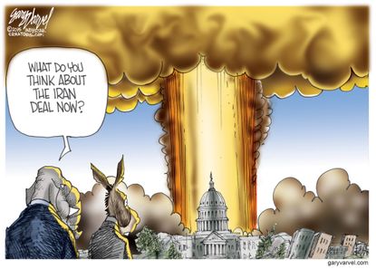 Political cartoon U.S. Iran Nuclear Deal
