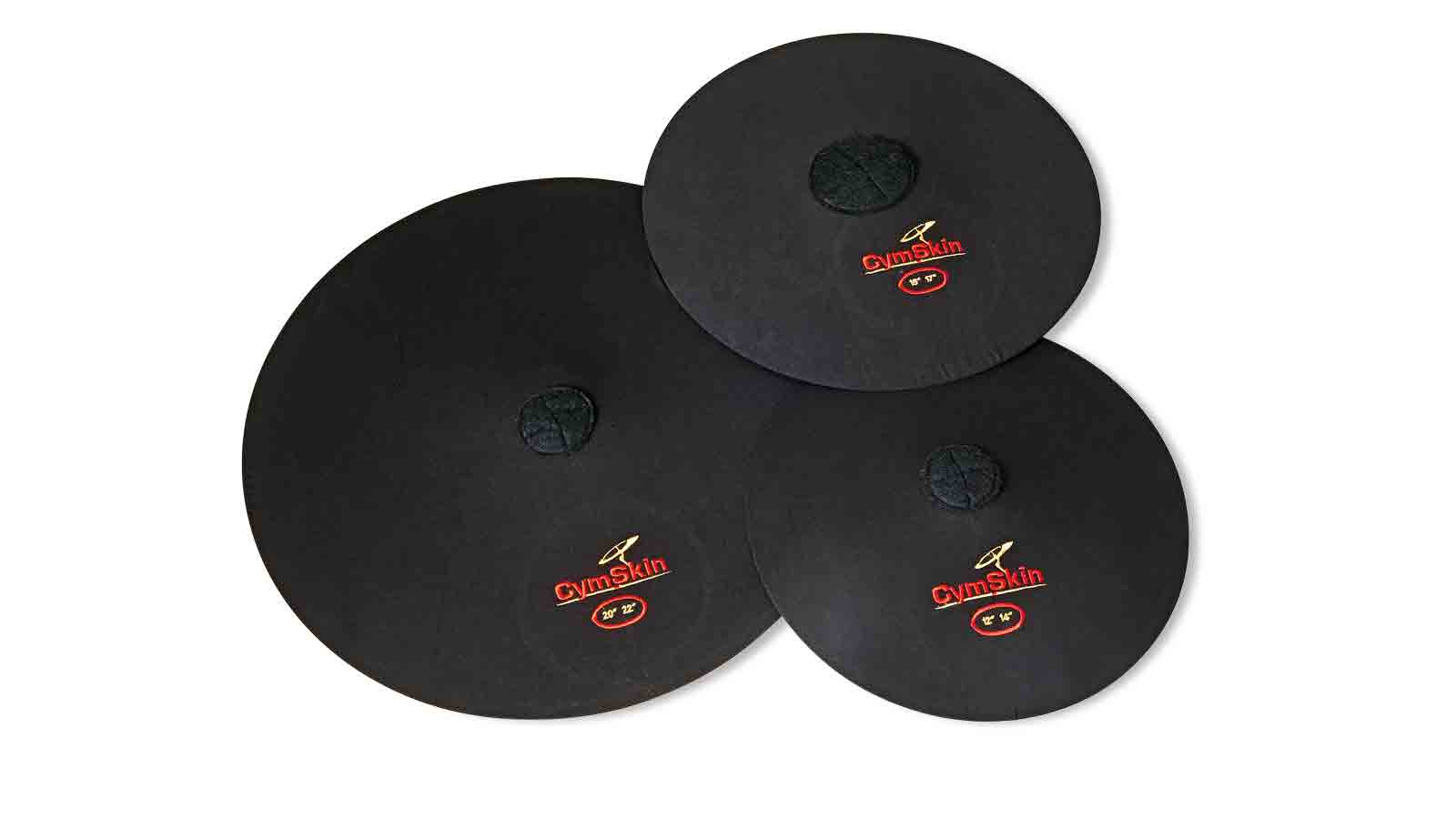 The covers are placed onto the cymbals while still on their stands for easy pack-away