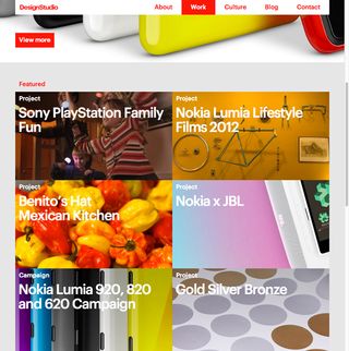 DesignStudio's new portfolio website brings case studies to the fore