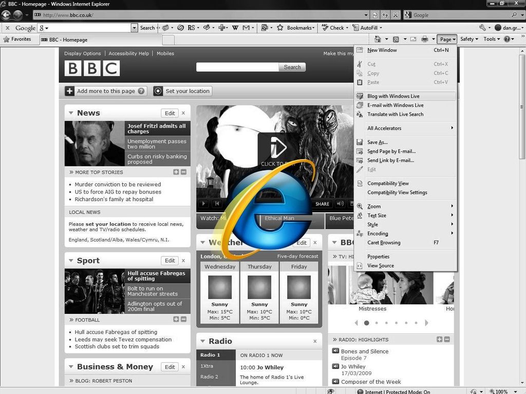 browser internet explorer 8